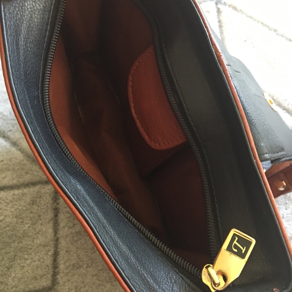 Vintage Leather Color Block Crossbody - Picture 6 of 6